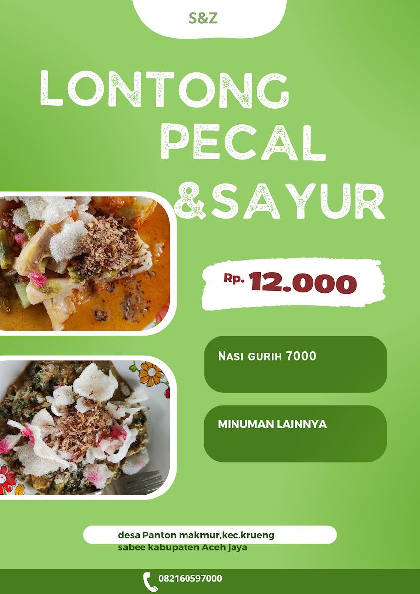 Warung Lontong Sayur dan Pecal Salzai Photo Menu 1