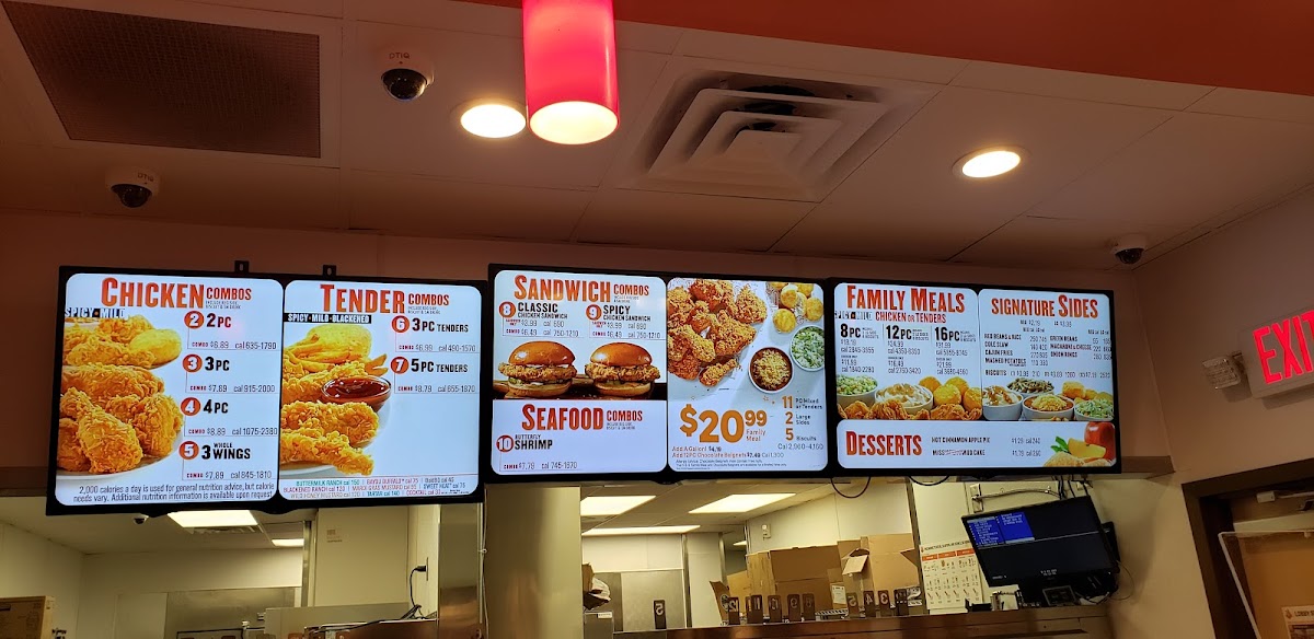 Popeyes Louisiana Kitchen Photo Menu 1