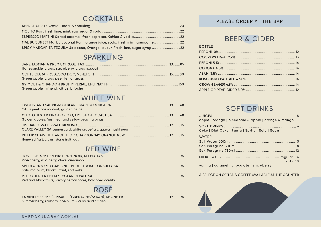 Shed Photo Menu 1