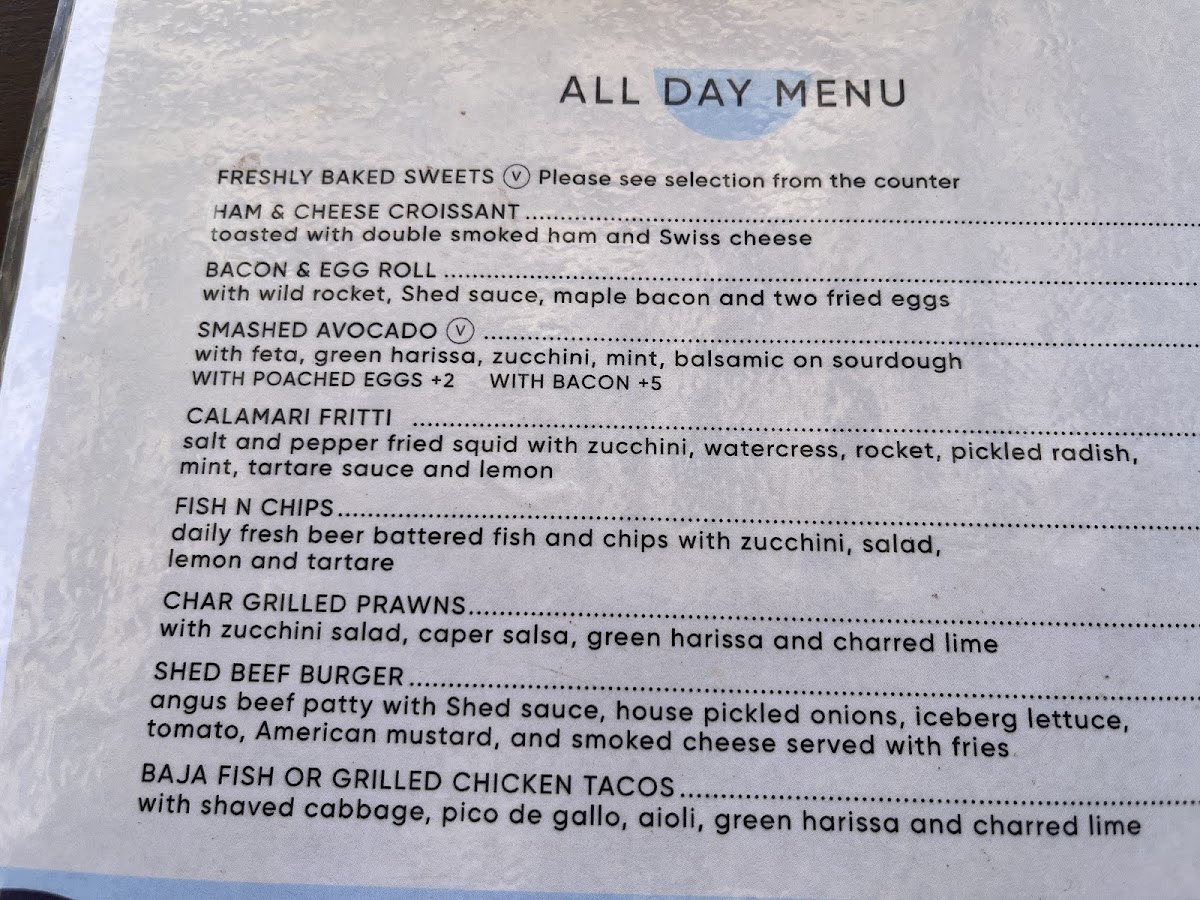 Shed Photo Menu 3