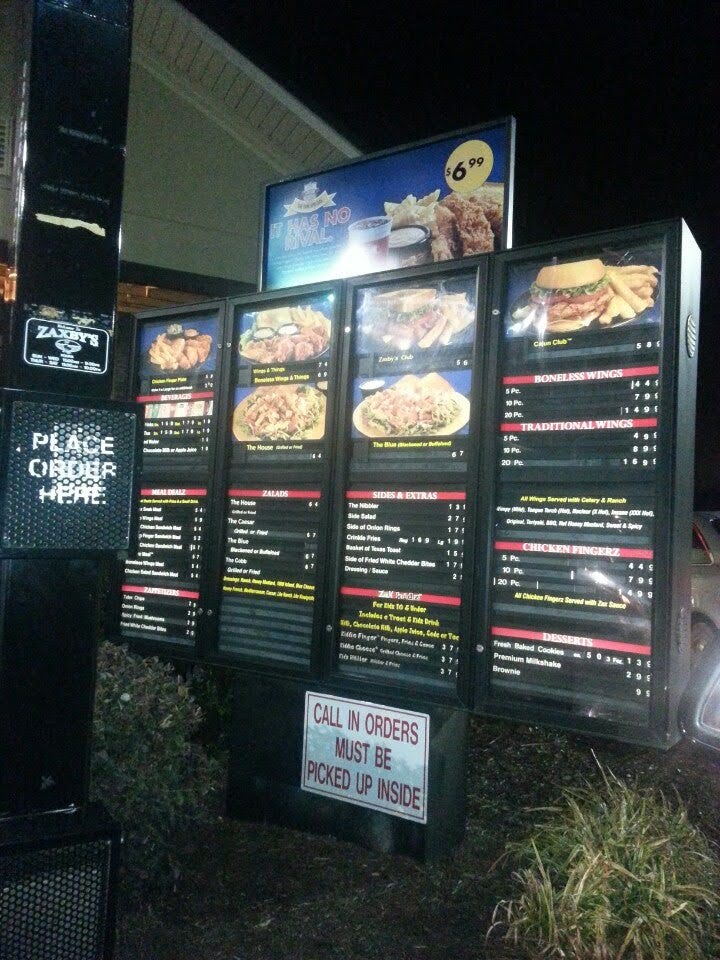 Zaxby's Chicken Fingers & Buffalo Wings Photo Menu 5