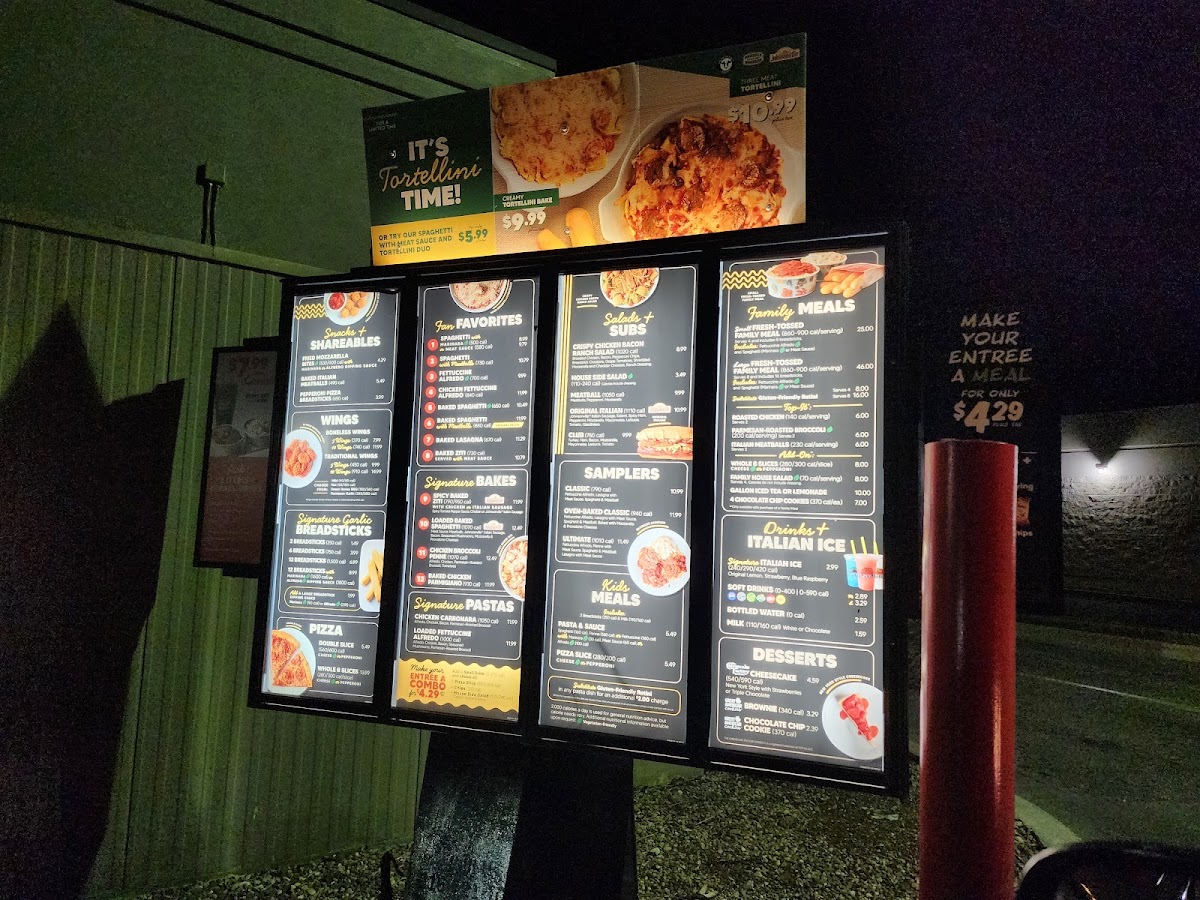 Fazoli's Photo Menu 1
