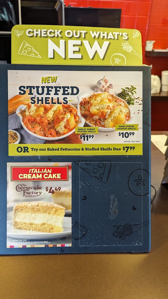 Fazoli's Photo Menu 2