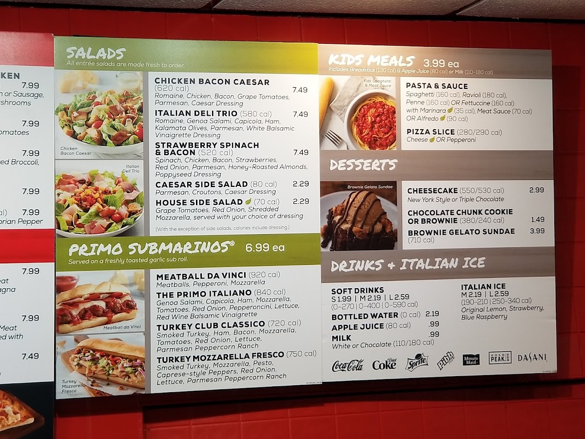 Fazoli's Photo Menu 5