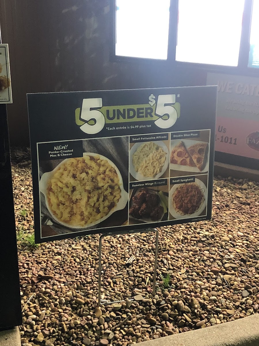 Fazoli's Photo Menu 7