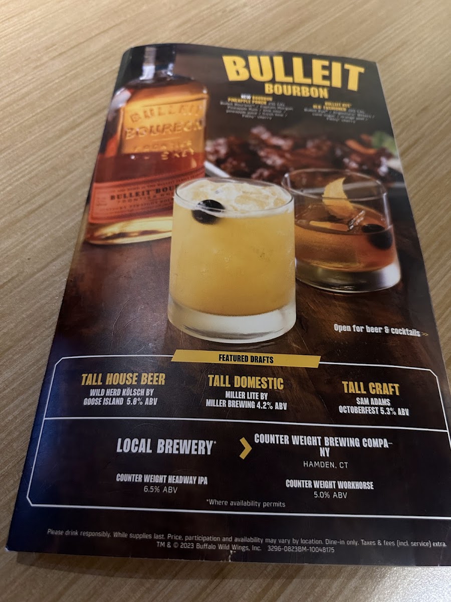 Buffalo Wild Wings Photo Menu 2