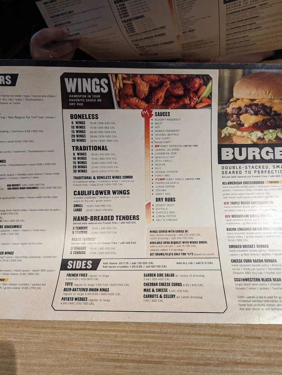Buffalo Wild Wings Photo Menu 4