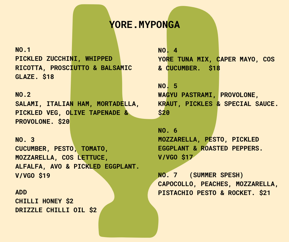 YORE Photo Menu 1