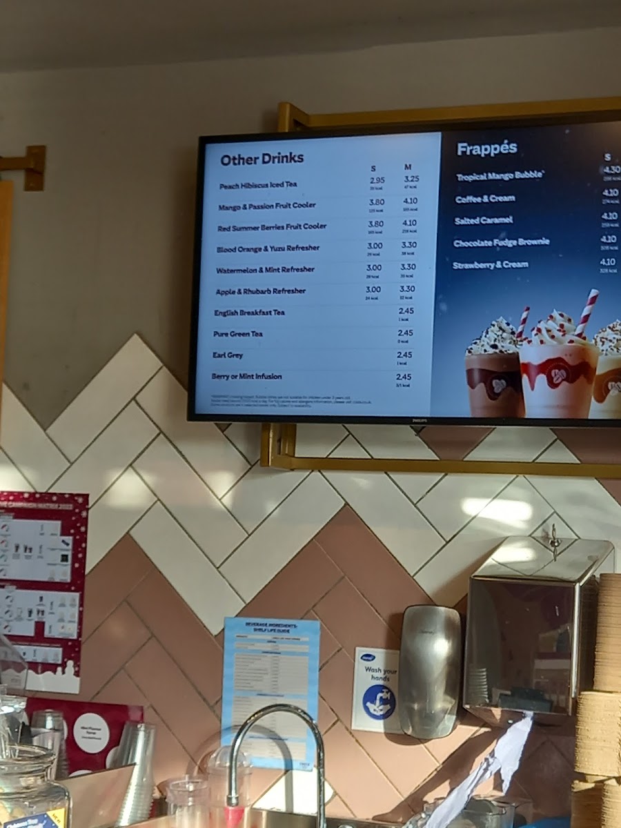 Costa Coffee Photo Menu 2