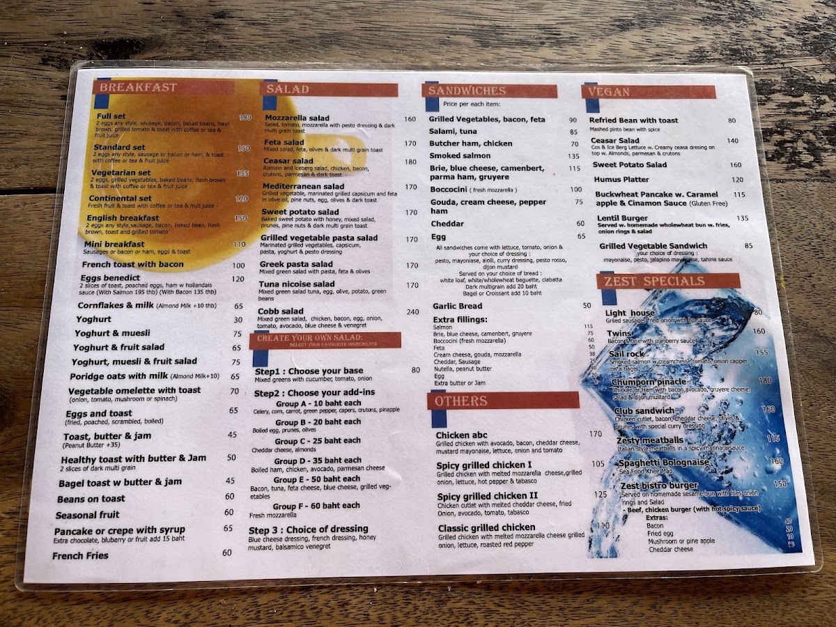 Zest Photo Menu 9