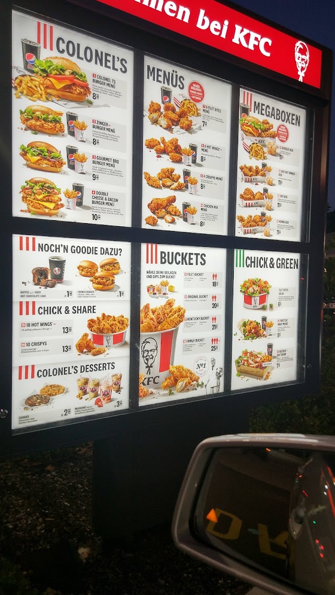 Kentucky Fried Chicken Photo Menu 3