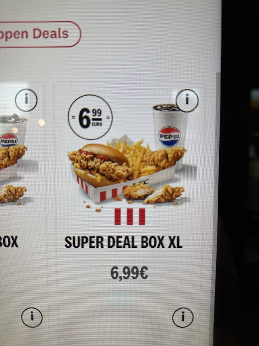 Kentucky Fried Chicken Photo Menu 5