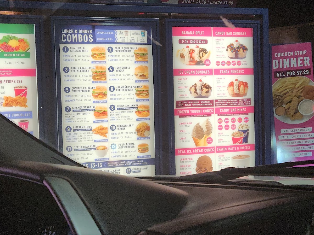 Braum's Ice Cream & Dairy Store Photo Menu 1