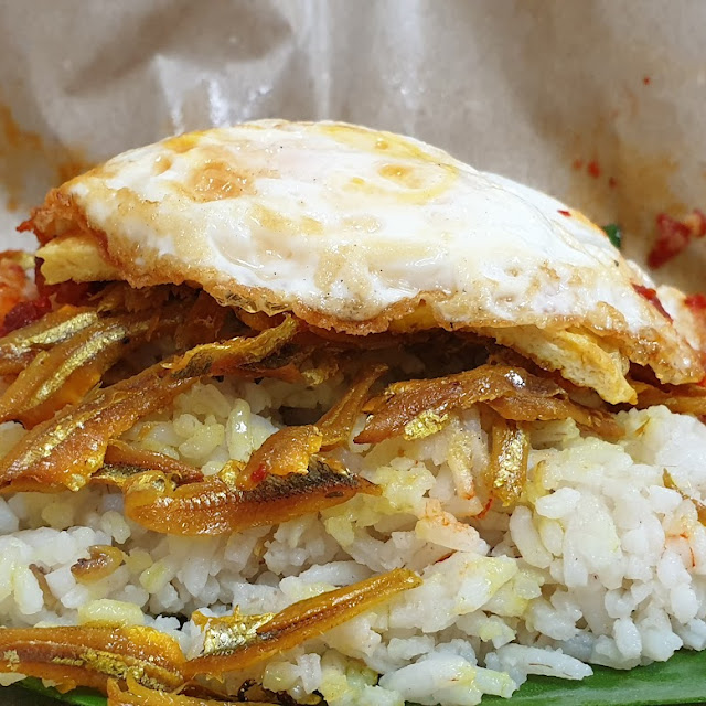 Nasi Lemak with Fried Anchovies Sambal