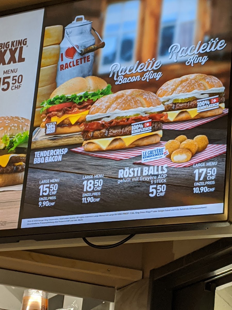 Burger King Photo Menu 6