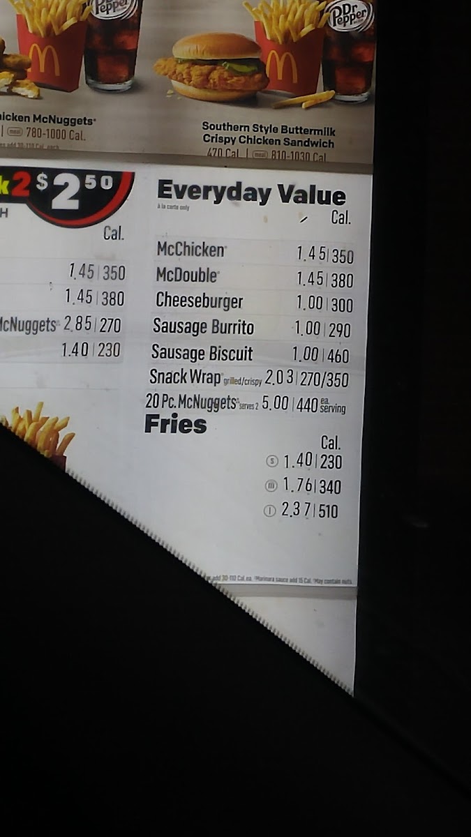 McDonald's Photo Menu 6