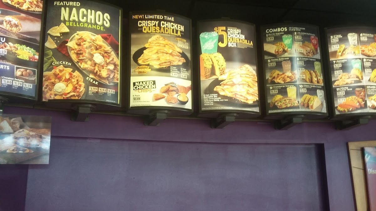 Taco Bell Photo Menu 1