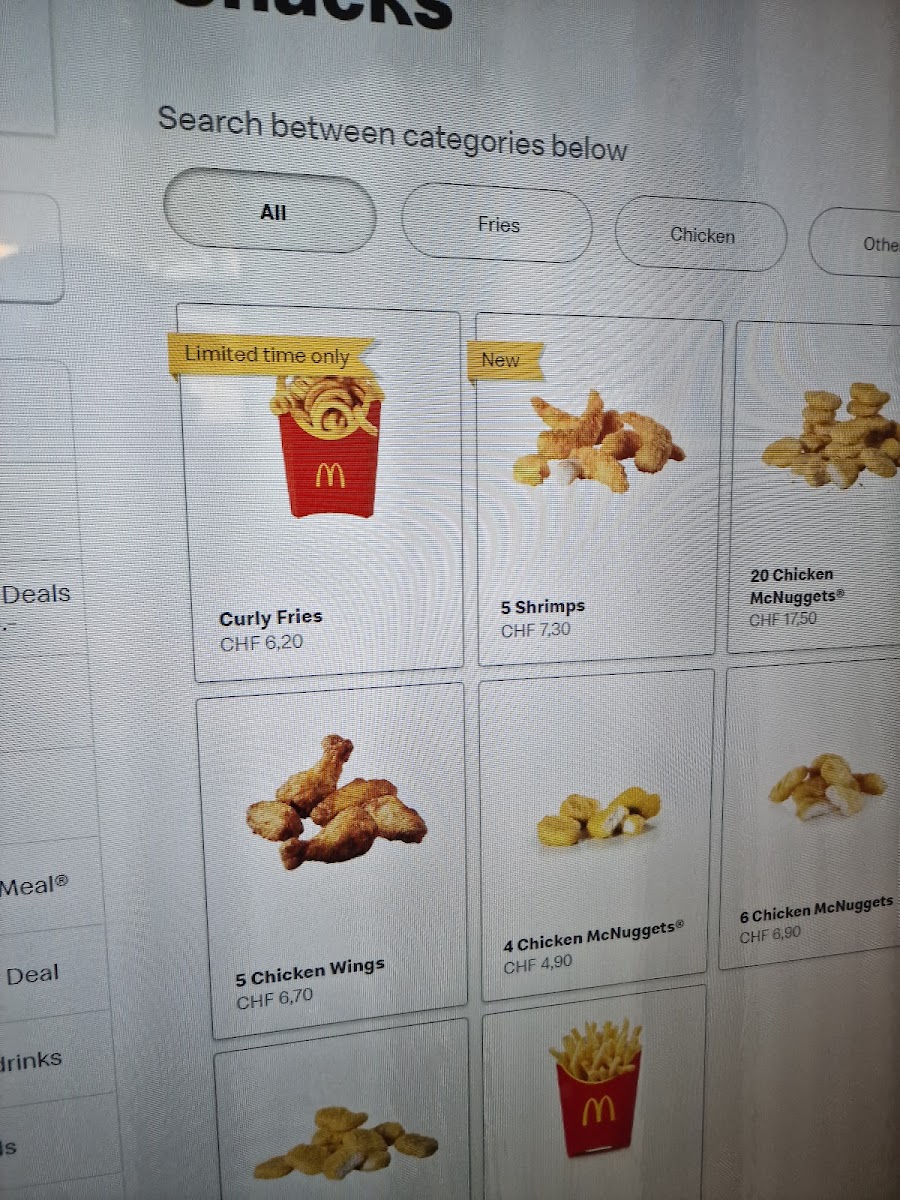 McDonald's Restaurant Photo Menu 2