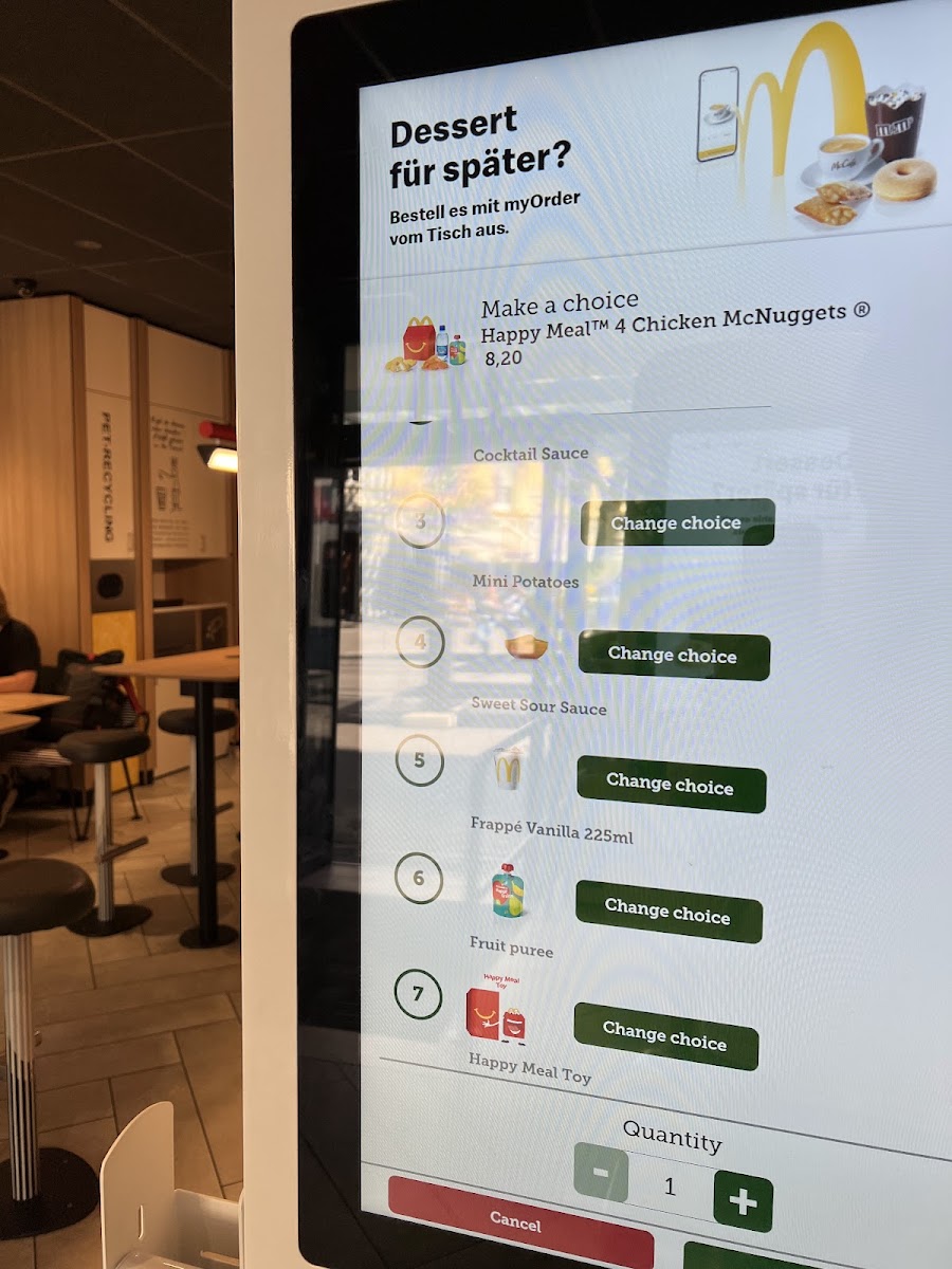 McDonald's Restaurant Photo Menu 3