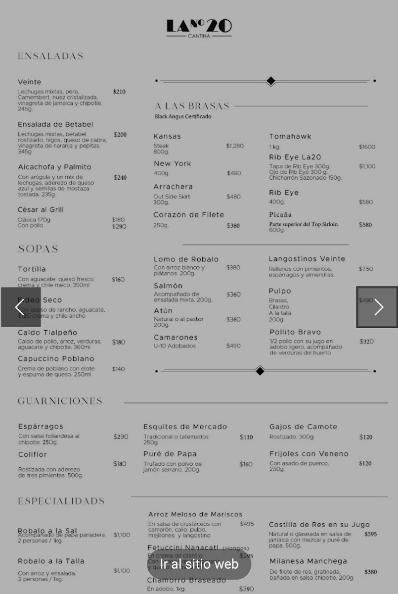 Cantina La 20 | WTC Photo Menu 10