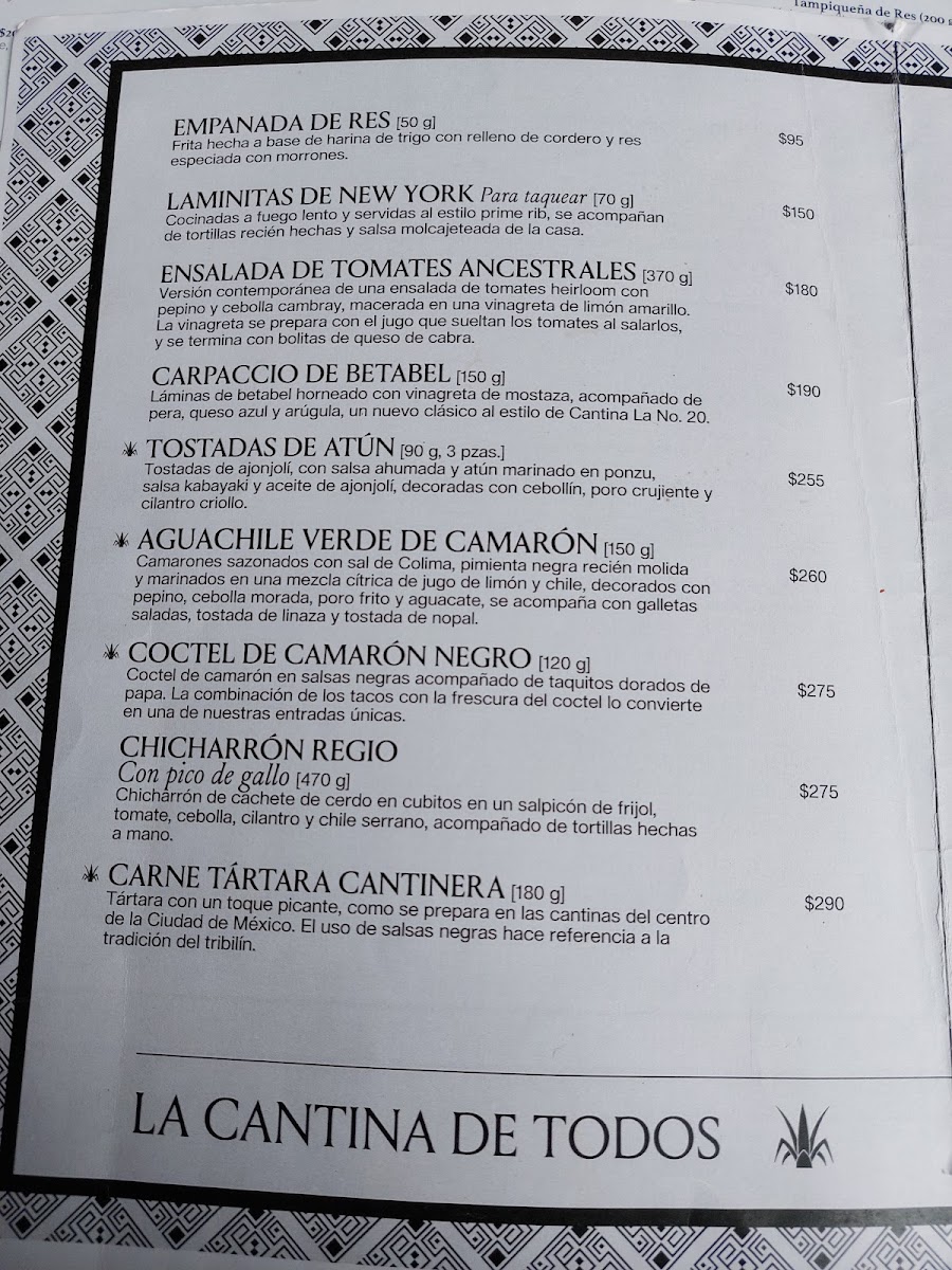Cantina La 20 | WTC Photo Menu 6