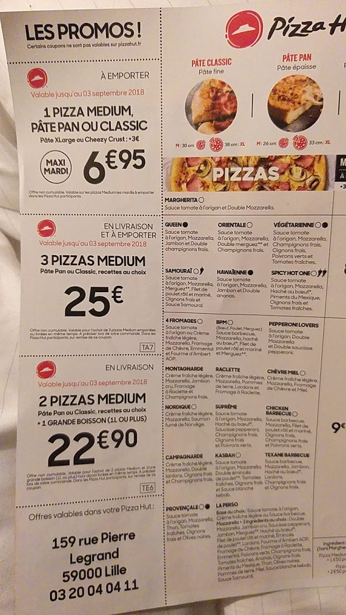 Pizza Hut Photo Menu 2