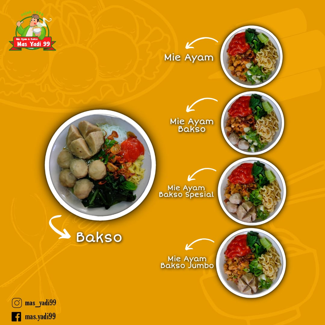 Mie Ayam Bakso Mas Yadi 99 Photo Menu 2