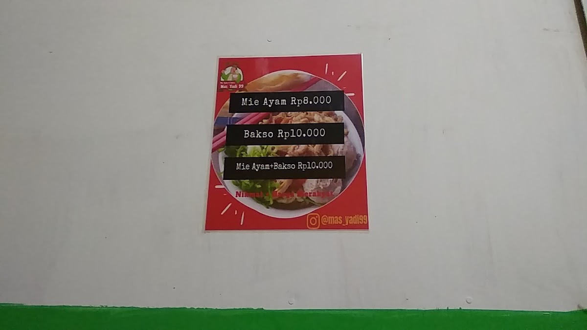 Mie Ayam Bakso Mas Yadi 99 Photo Menu 4
