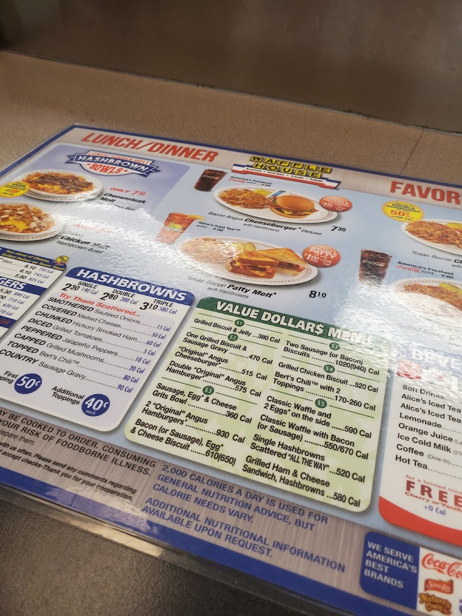 Waffle House Photo Menu 2