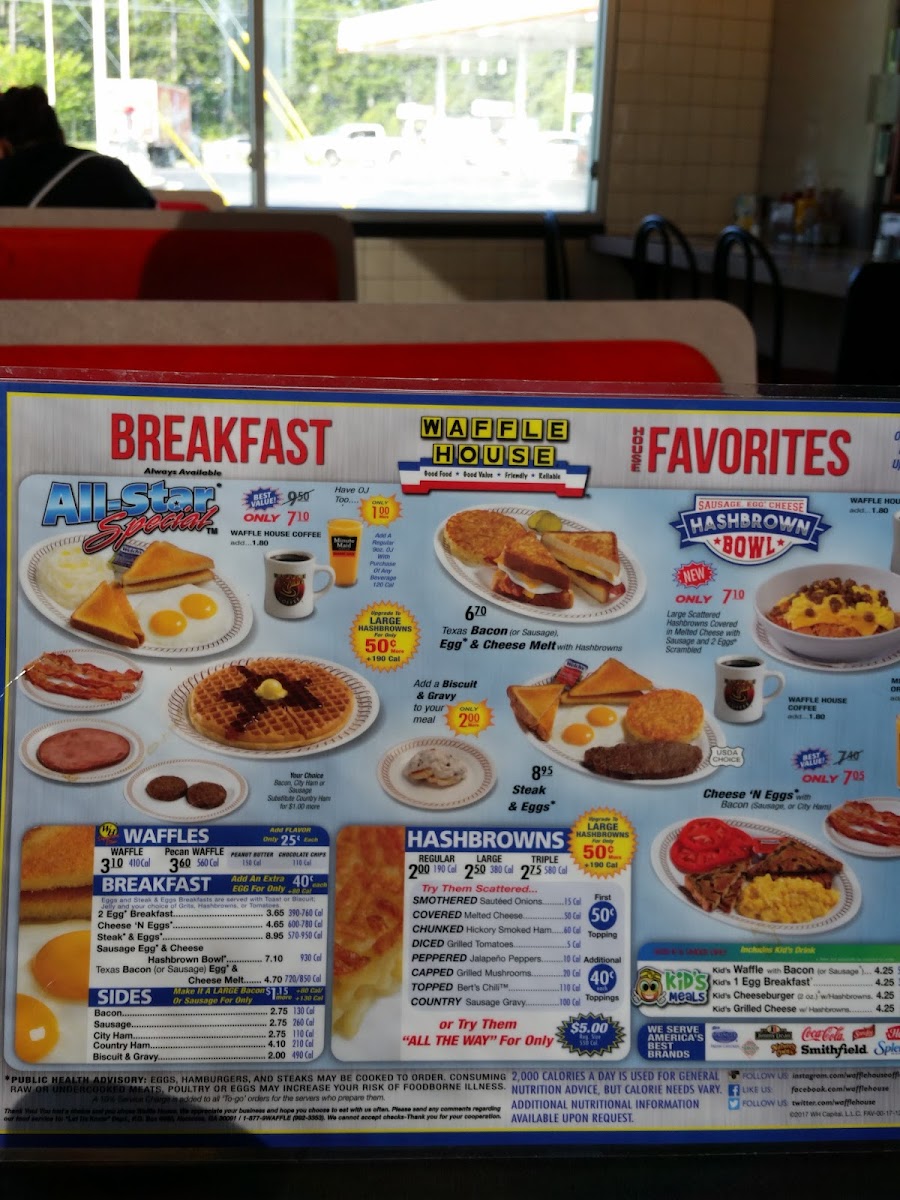 Waffle House Photo Menu 3