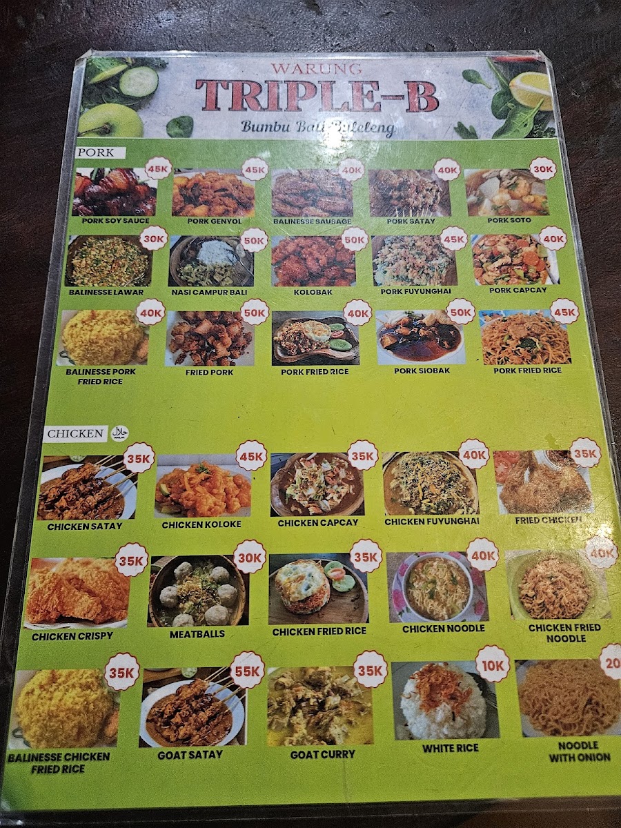 Warung Triple-B Photo Menu 2