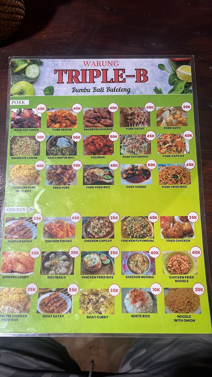 Warung Triple-B Photo Menu 7
