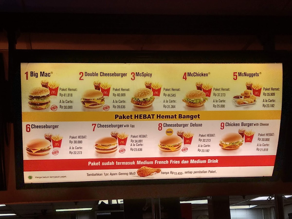 McDonald's Photo Menu 1