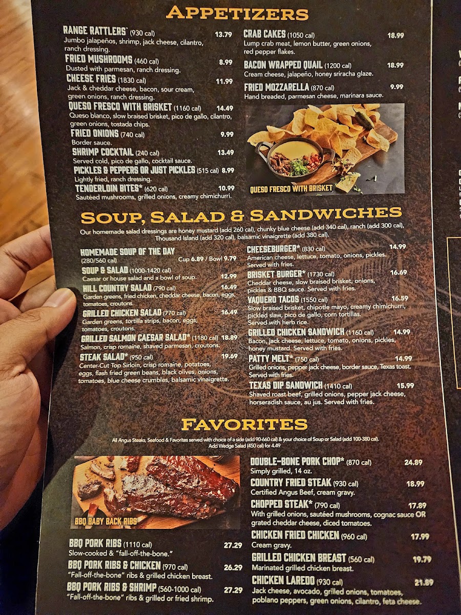 Saltgrass Steak House Photo Menu 1
