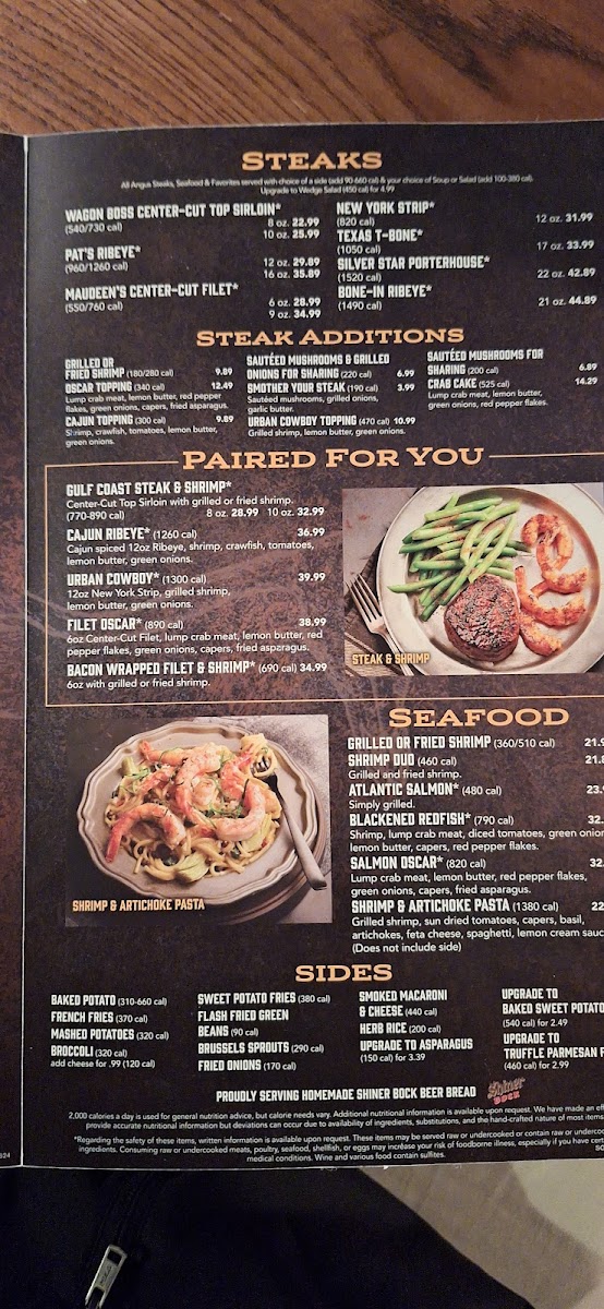 Saltgrass Steak House Photo Menu 7