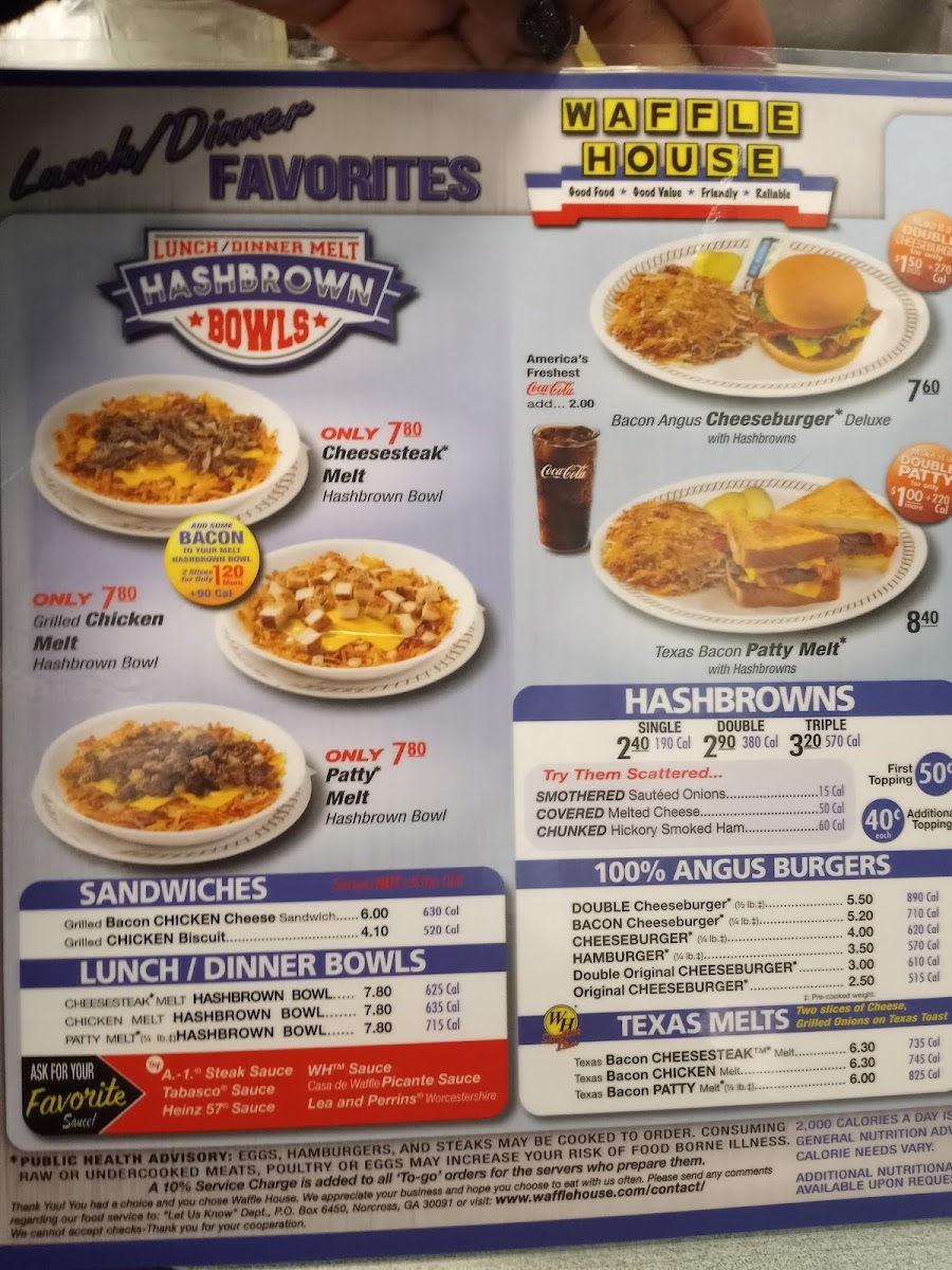 Waffle House Photo Menu 2