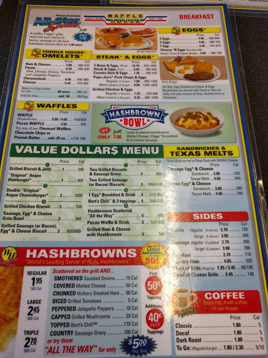 Waffle House Photo Menu 6