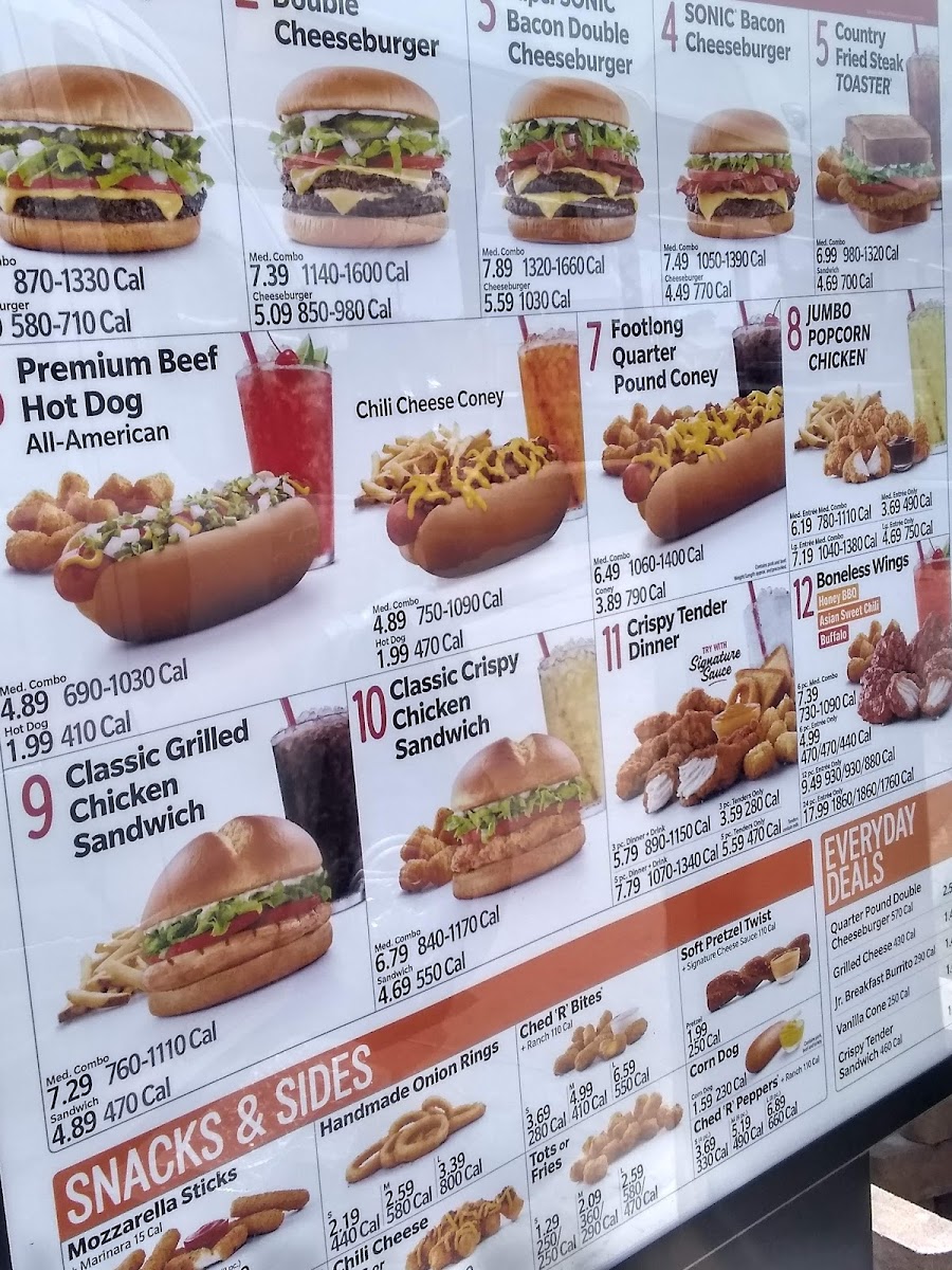 Sonic Drive-In Photo Menu 3