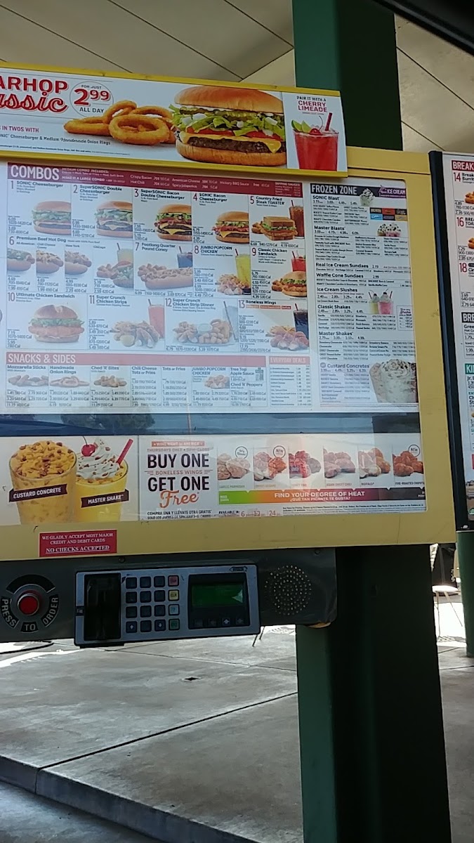 Sonic Drive-In Photo Menu 8