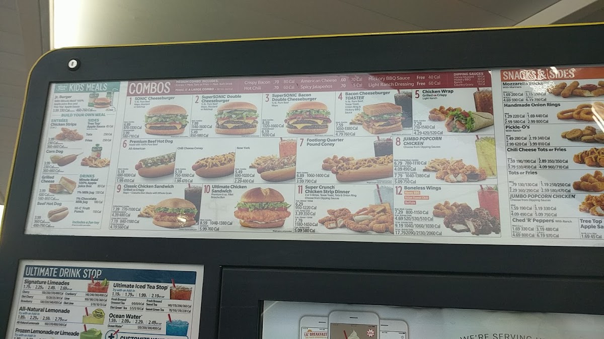 Sonic Drive-In Photo Menu 3