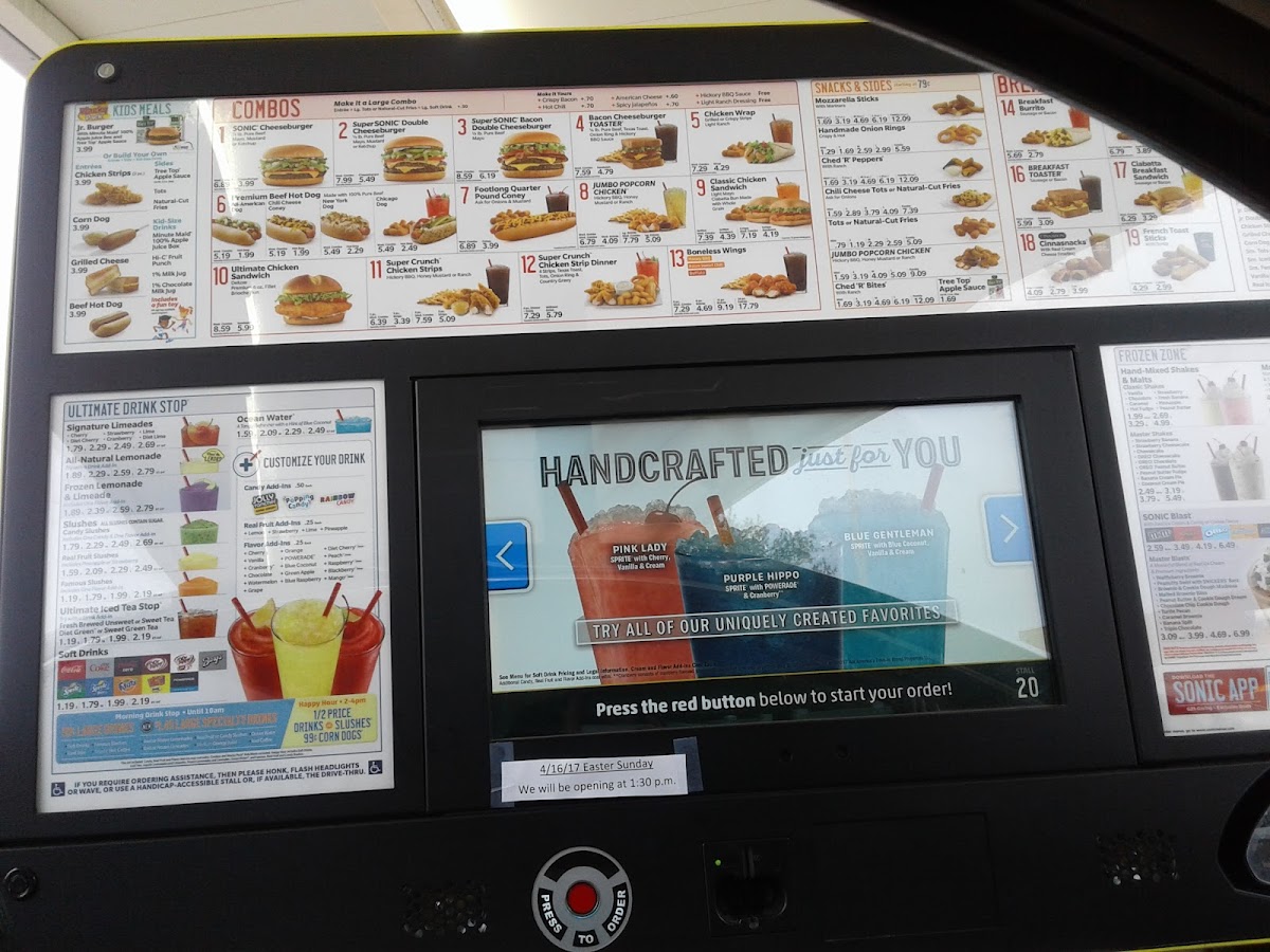 Sonic Drive-In Photo Menu 6