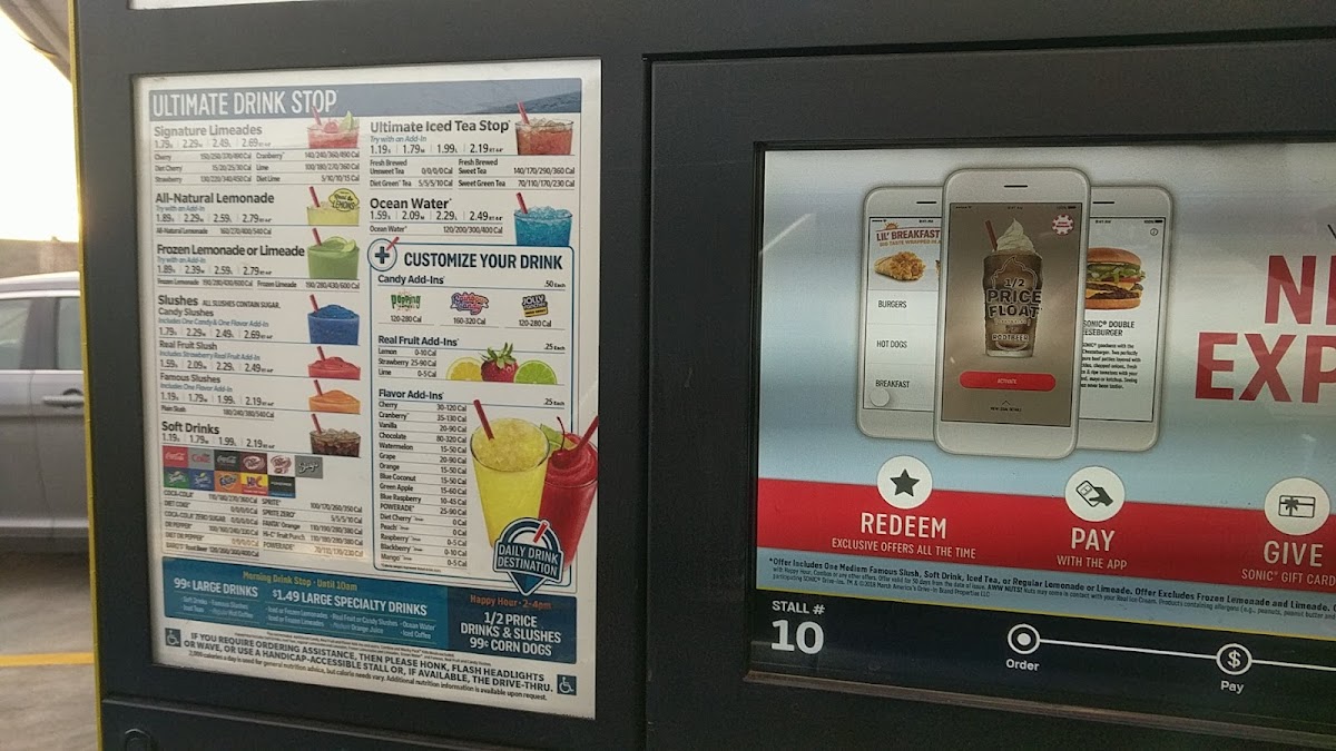 Sonic Drive-In Photo Menu 7