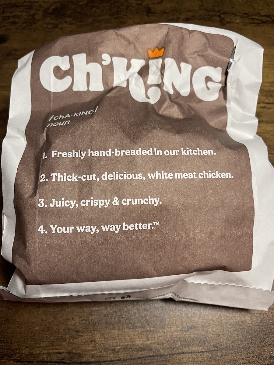 Burger King Photo Menu 2