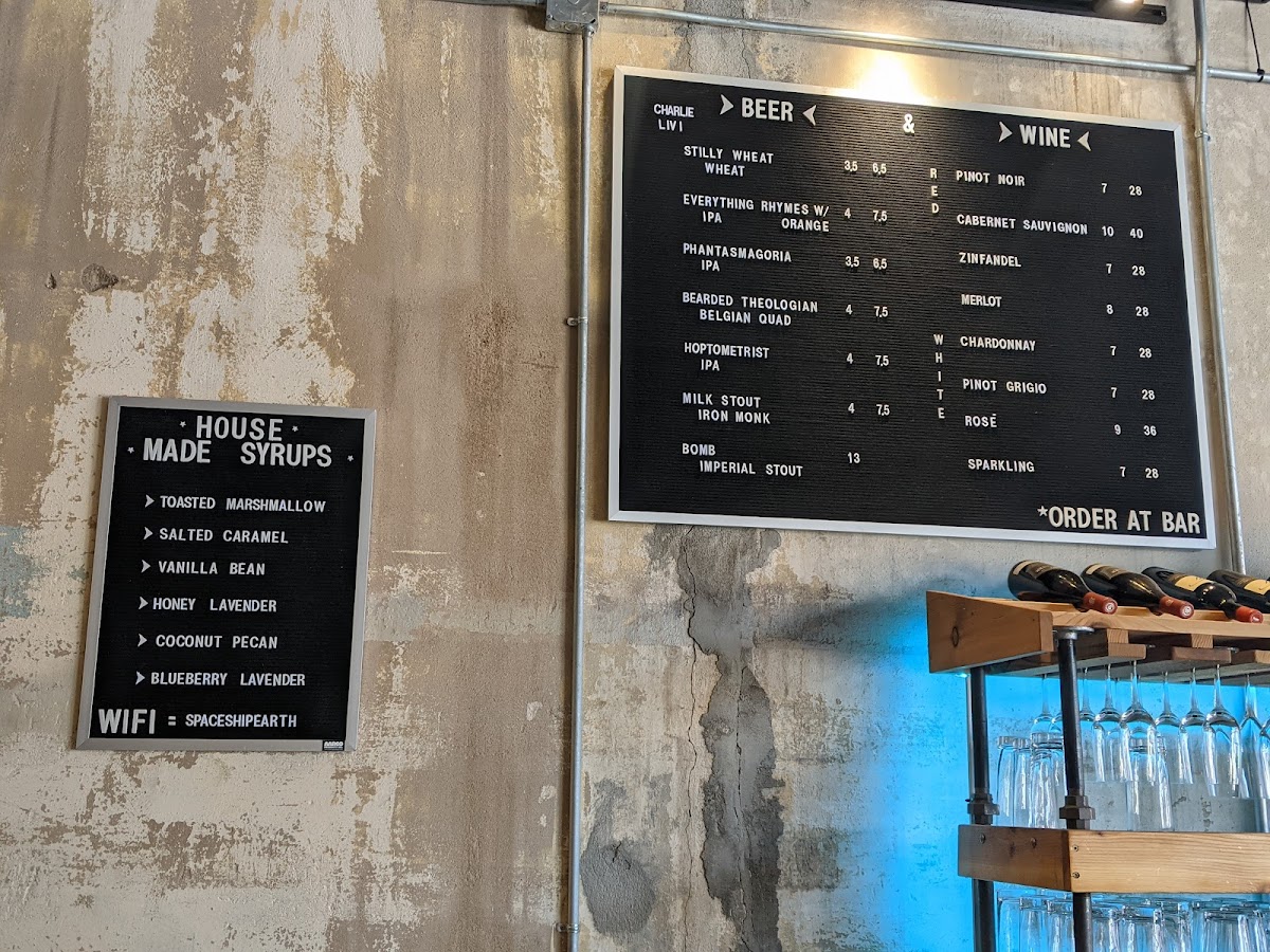 Spaceship Earth Coffee Photo Menu 2