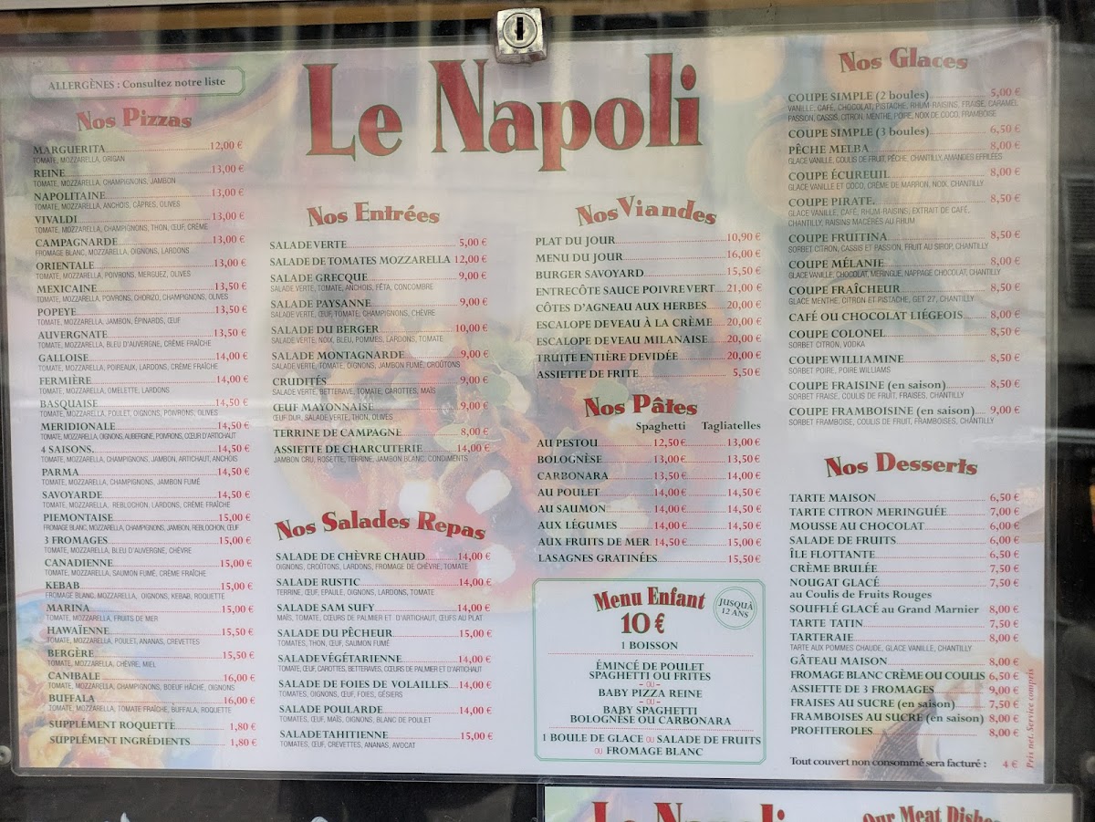 Le Napoli Photo Menu 2