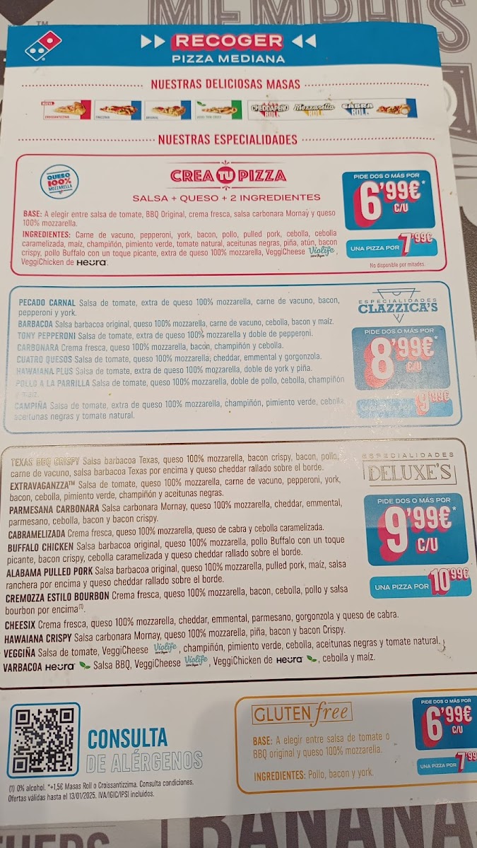 Domino's Pizza Photo Menu 2
