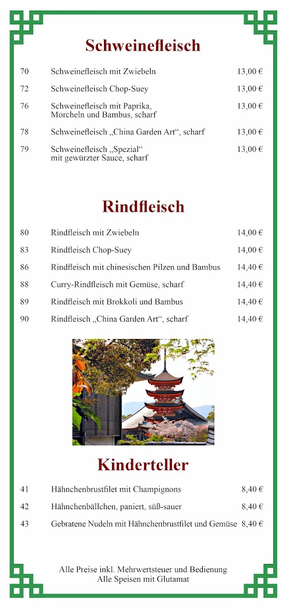 China Garden Photo Menu 5