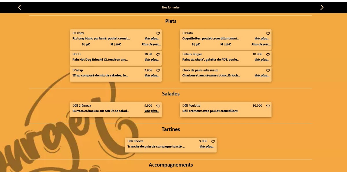 Le D Photo Menu 1