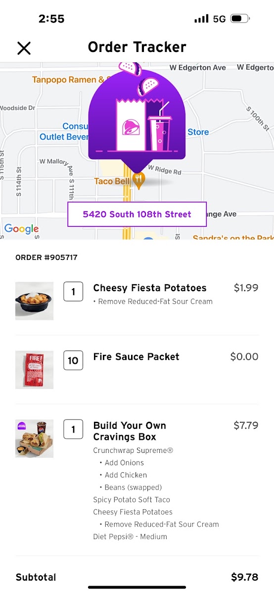 Taco Bell Photo Menu 2