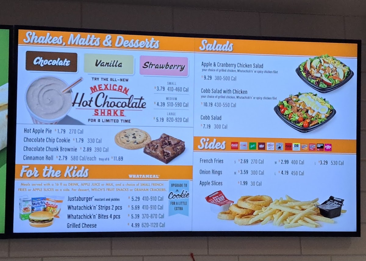 Whataburger Photo Menu 2